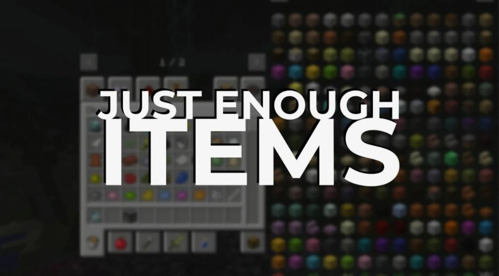 Мод Just Enough Items (JEI)