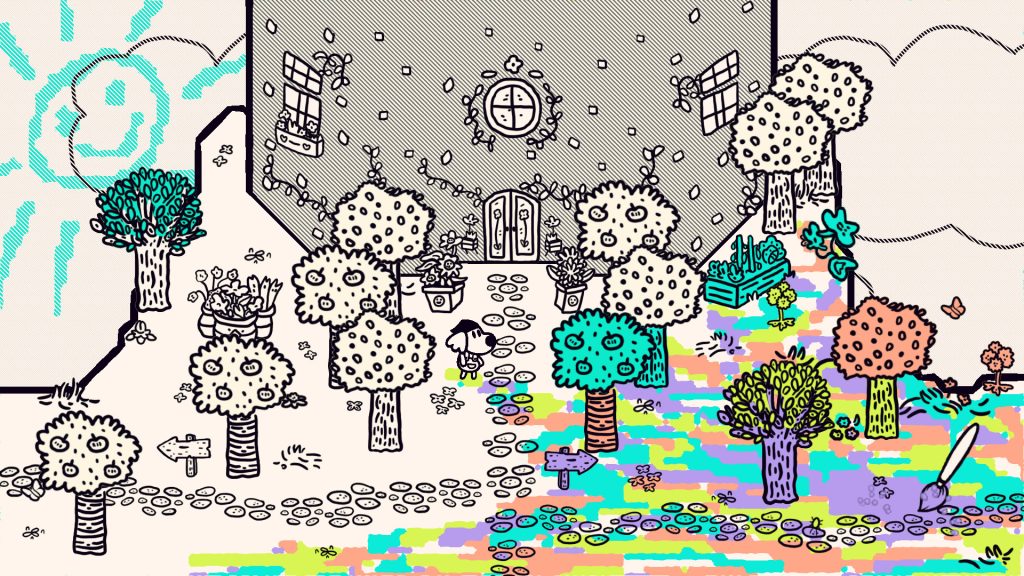 Chicory: A Colorful Tale, раскрашивание мира волшебной кистью